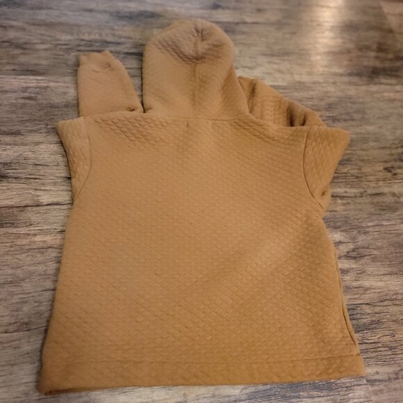 Womens Ecothreads size Small Quilted Burnt Orange Cozy Sweater - GUC - Picture 5 of 5